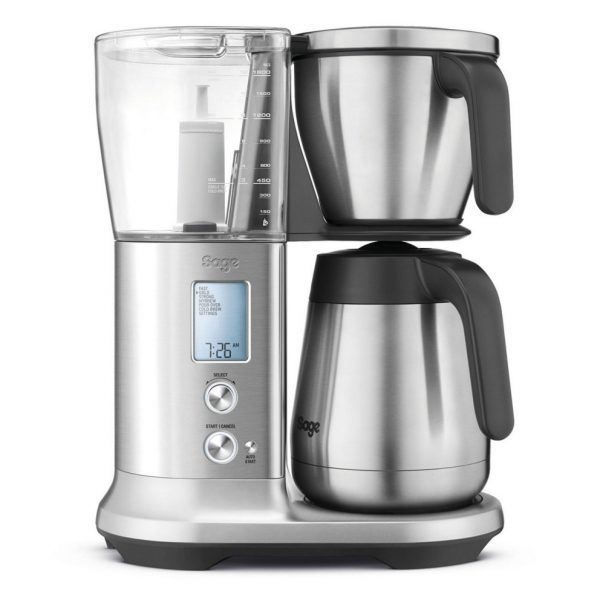 Sage Precision Brewer Filter Coffee Machine, featuring modern stainless steel design and digital control panel.