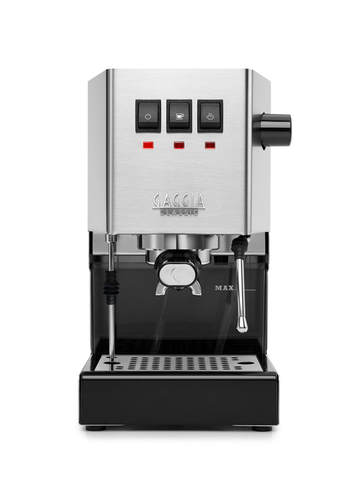 New Gaggia Classic commercial filter coffee machine featuring stainless steel design and multifunctional controls.